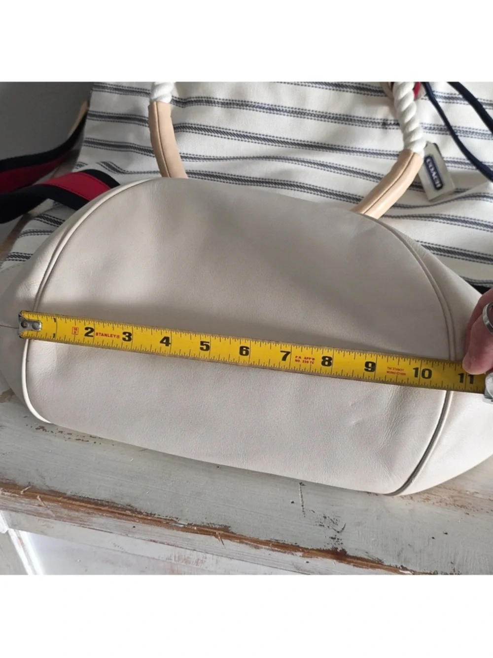 Coach x Saint James Legacy Striped Canvas Weekender Tote Bag - Picture 14 of 15